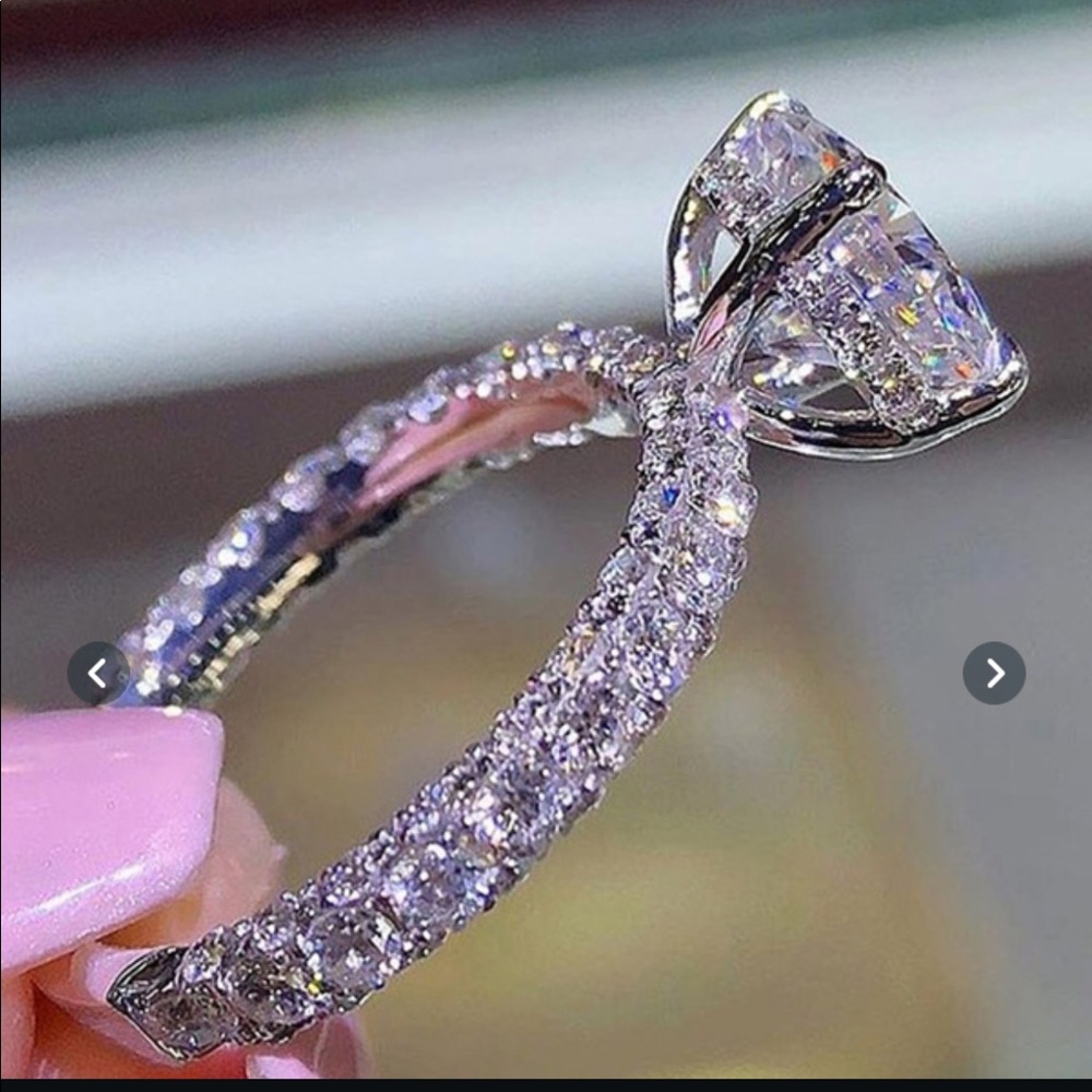 2.5 Carat Lab Moisennite Diamond Ring